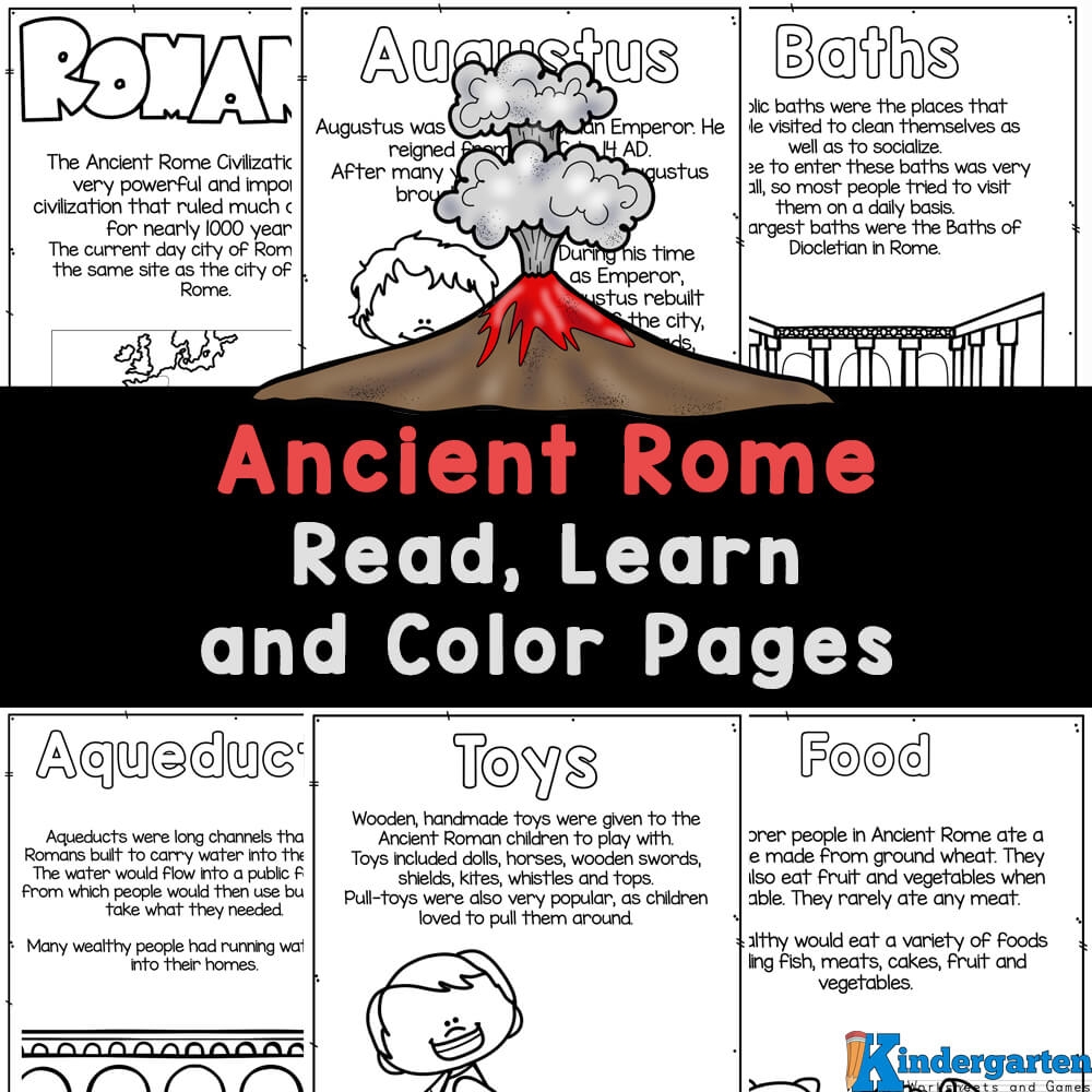 Ancient Rome Reading Comprehension Worksheets