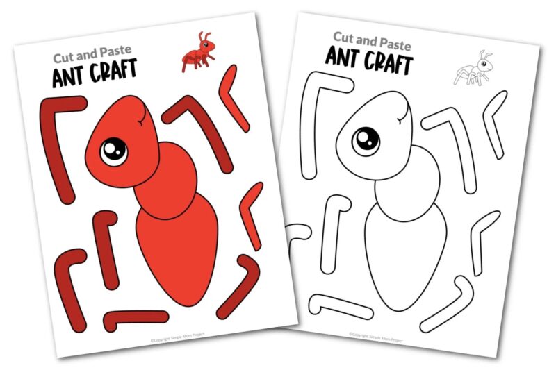 Red Ant Printable Template Preschool