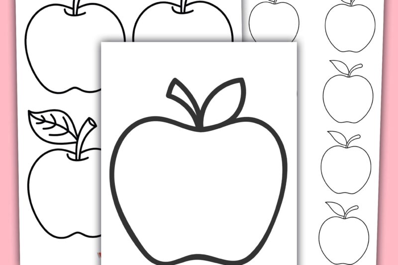 Apple Worksheet Preschool Free Printable