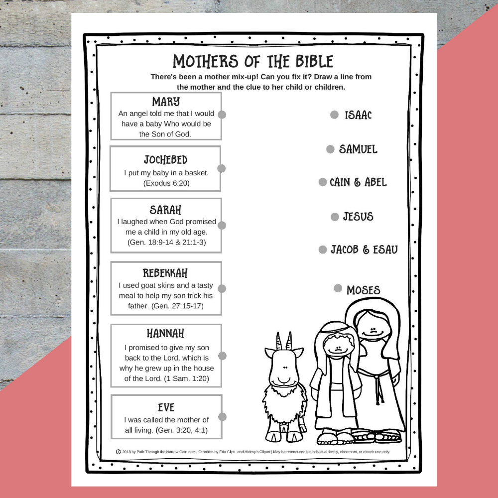 Free Printable Bible Activities For Children Childrens Bible Worksheets Library