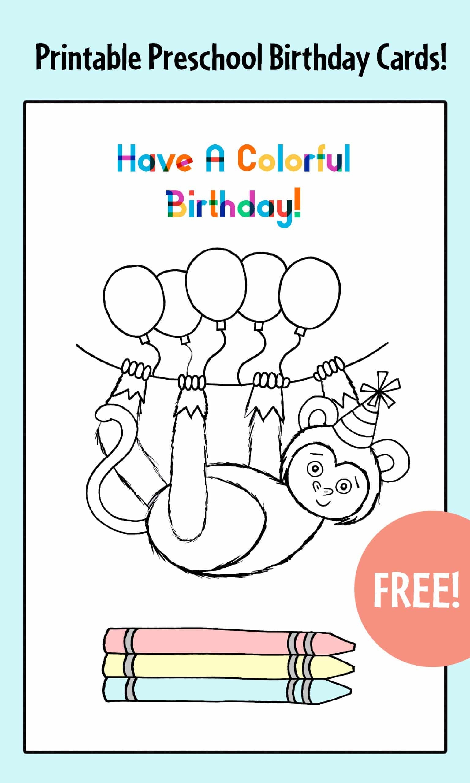 Birthday Preschool Printables