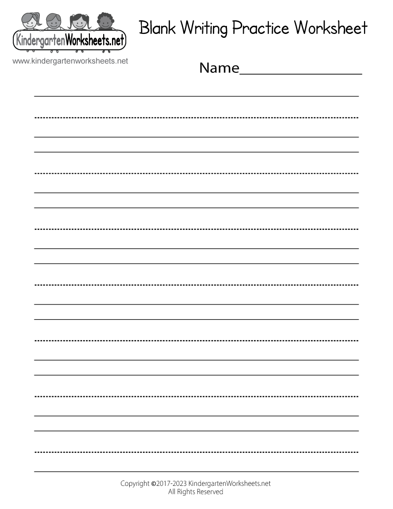 Free Printable Printing Practice Worksheets