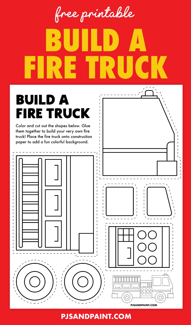 Printable Firefighter Craft Preschool
