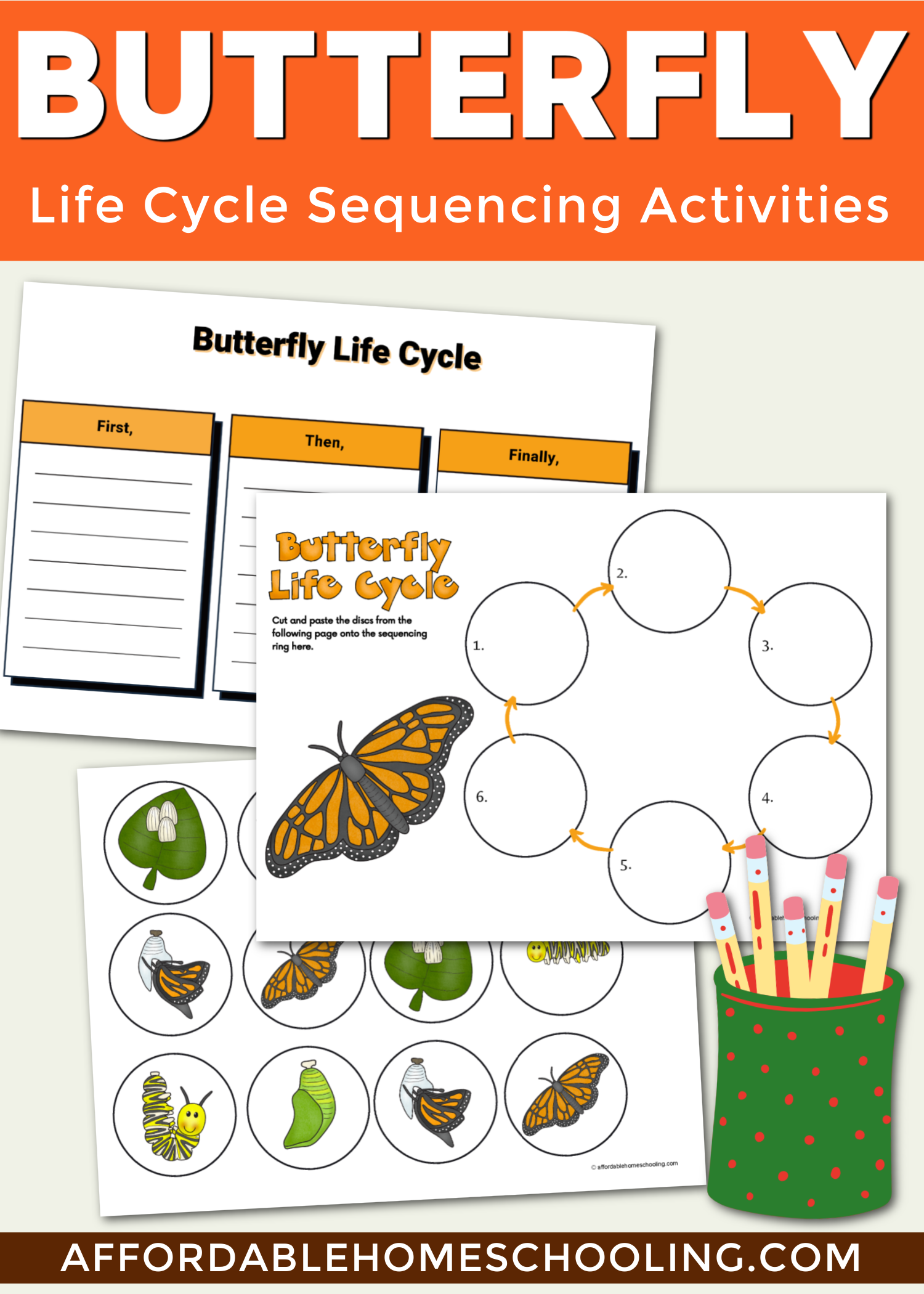 Butterfly Math Worksheets For Kindergarten Sequencing Butterfly Math Worksheets For Kindergarten Sequencing