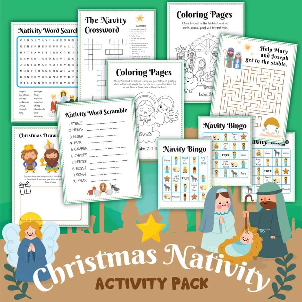 Free Printable Christmas Nativity Activity Pack Hess UnAcademy