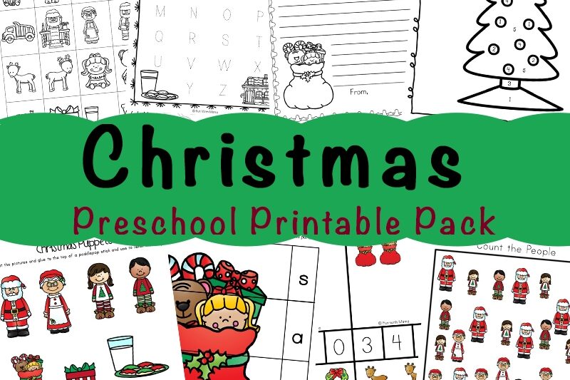 Christmas Preschool Printable Packs