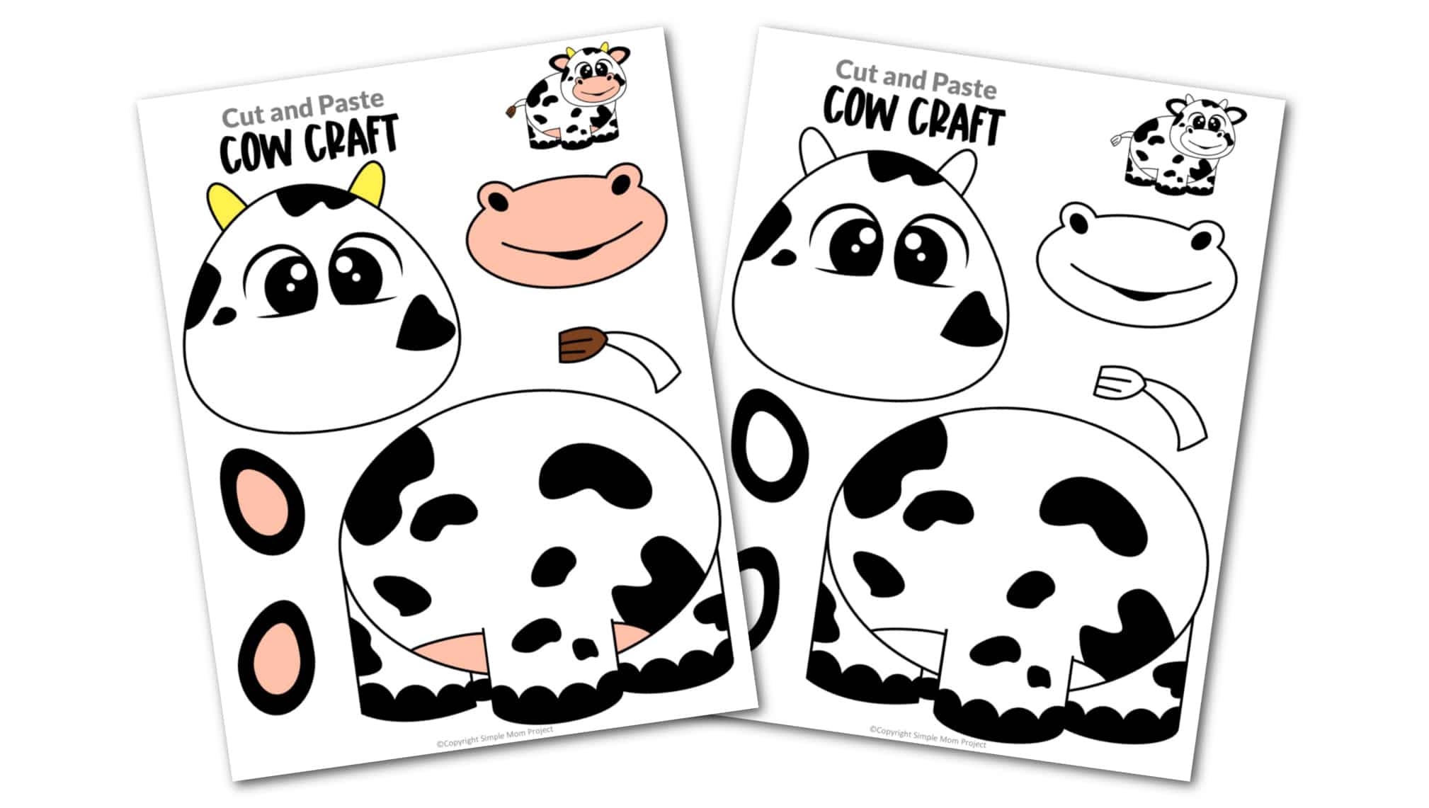Cow Printable Preschool Cow Printable Preschool
