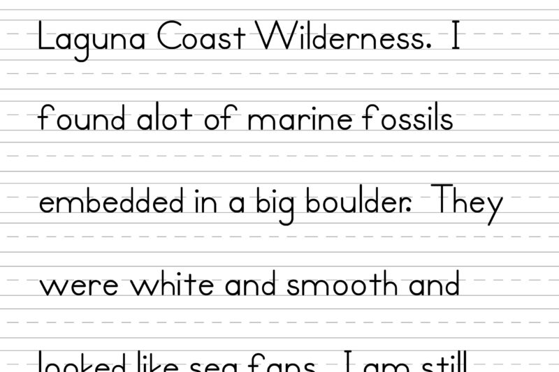 Free Printable 3rd Grade Handwriting Worksheets