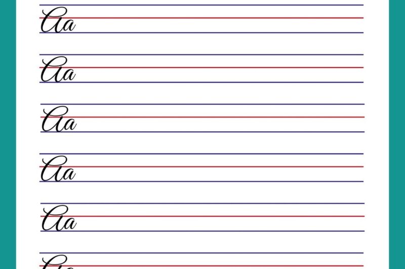Free Cursive Handwriting Worksheets Printable
