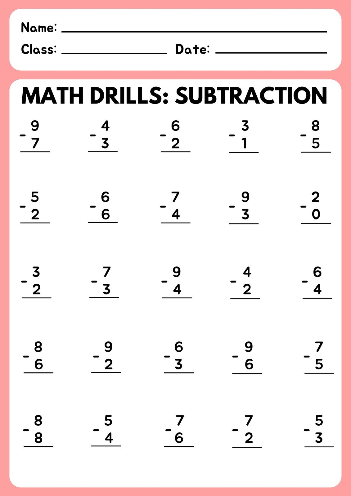 Free Printable Customizable Math Worksheet Templates Canva Free Printable Customizable Math Worksheet Templates Canva