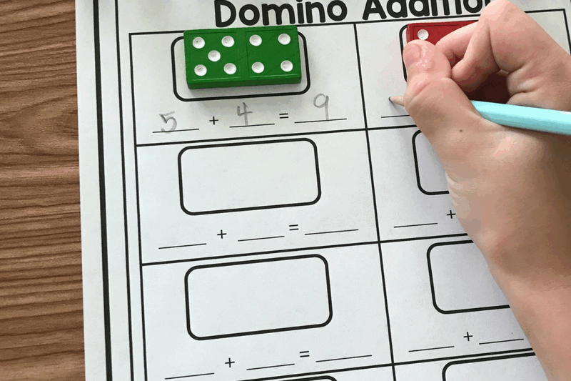 Dominoes Math Game Preschool Printable Activities