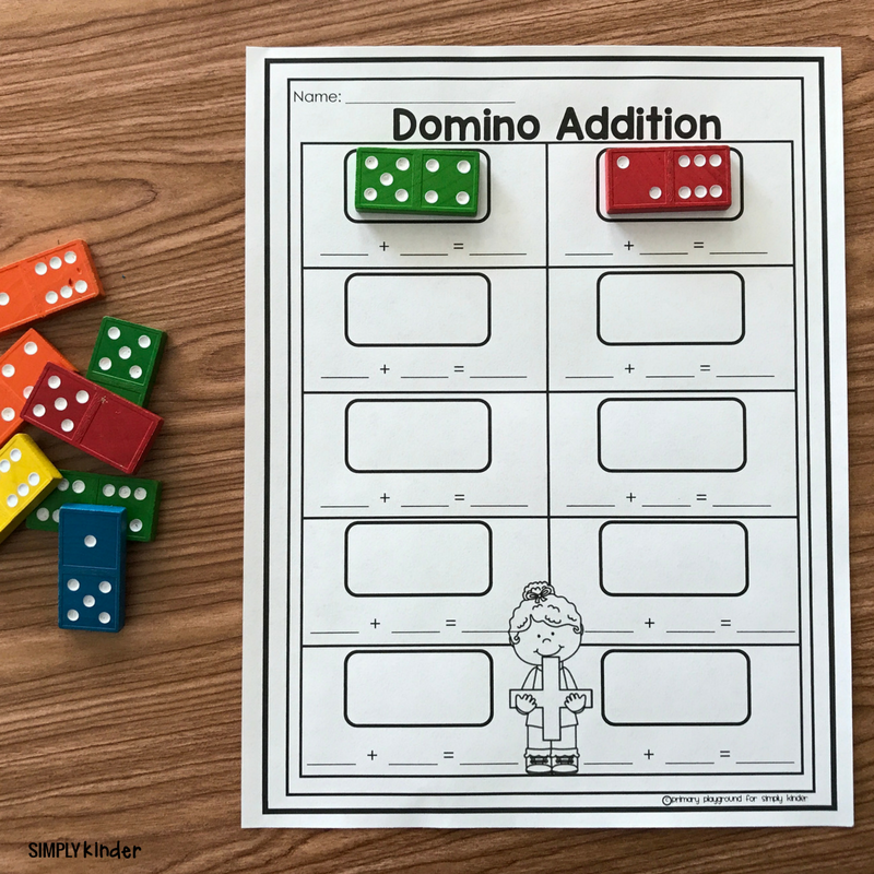Free Printable Domino Addition Simply Kinder Free Printable Domino Addition Simply Kinder