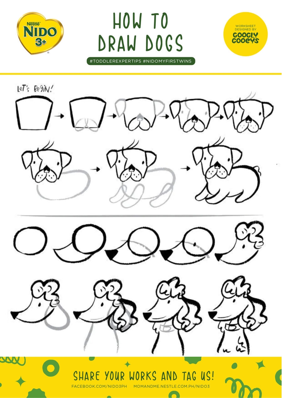 Free Printable Drawing Animals And Coloring Worksheet Googly Gooeys