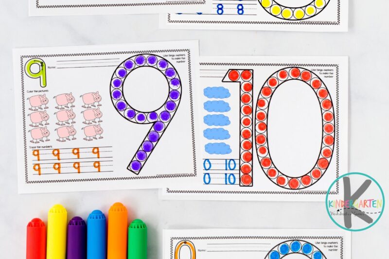 Bingo Dots Printable For Preschoolers