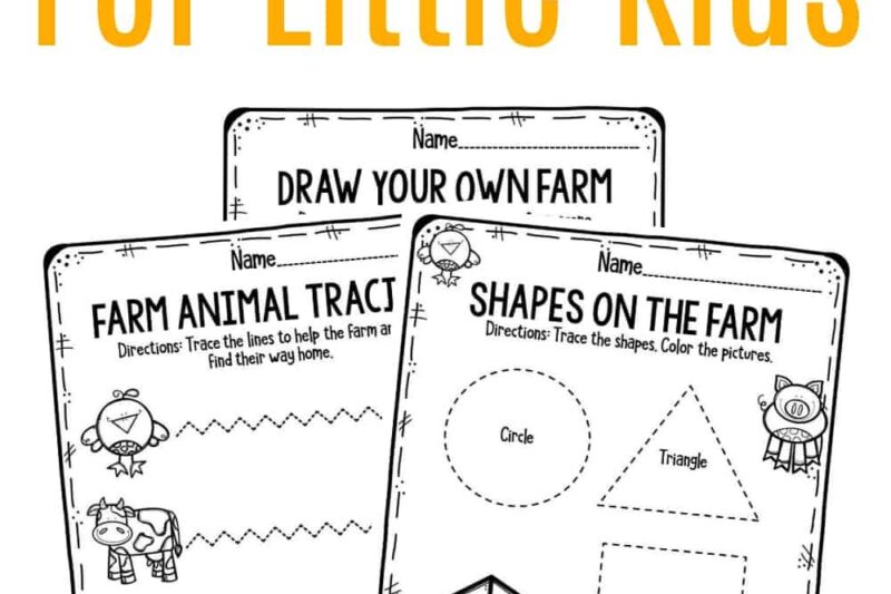 Farm Theme Printables For Preschool