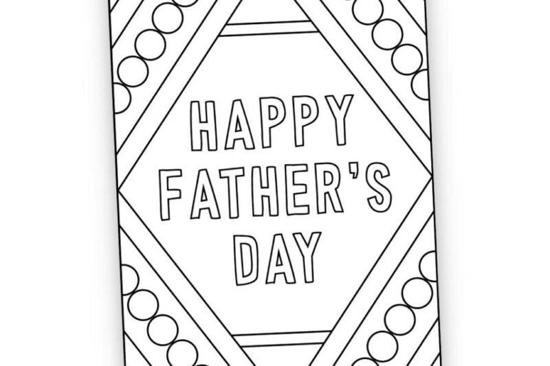 Father’s Day Preschool Printable
