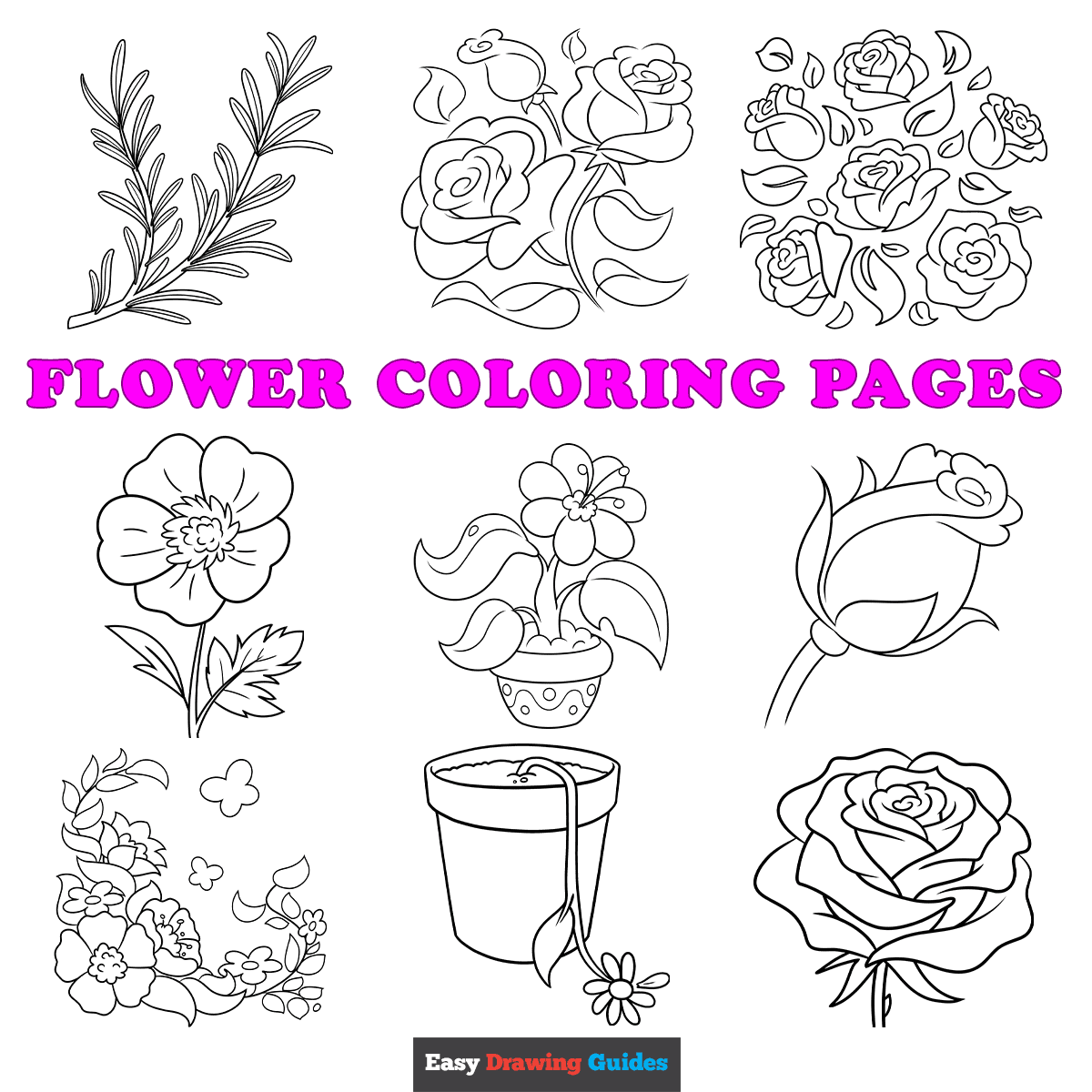 Free Printable Flower Coloring Pages For Kids