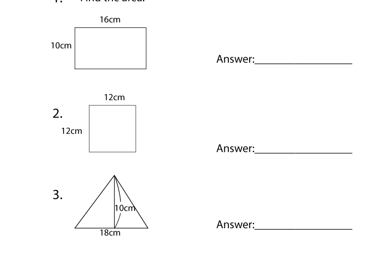 Free Printable Geometry Practice Worksheets