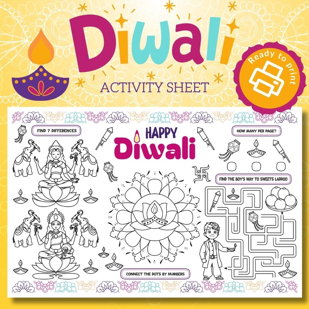 Diwali Preschool Activities Printable