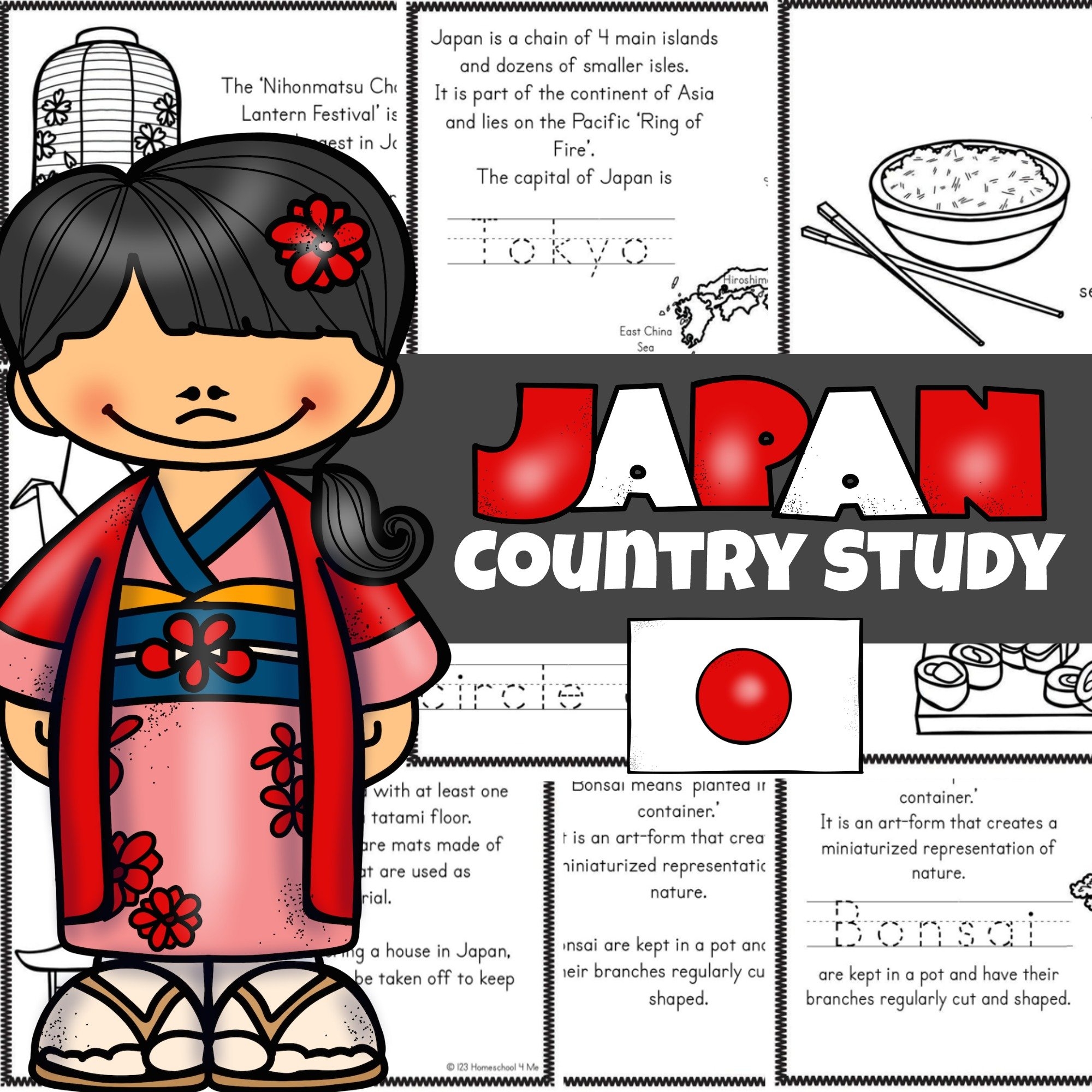 FREE Printable Japan For Kids Book With Worksheets And Coloring Pages FREE Printable Japan For Kids Book With Worksheets And Coloring Pages