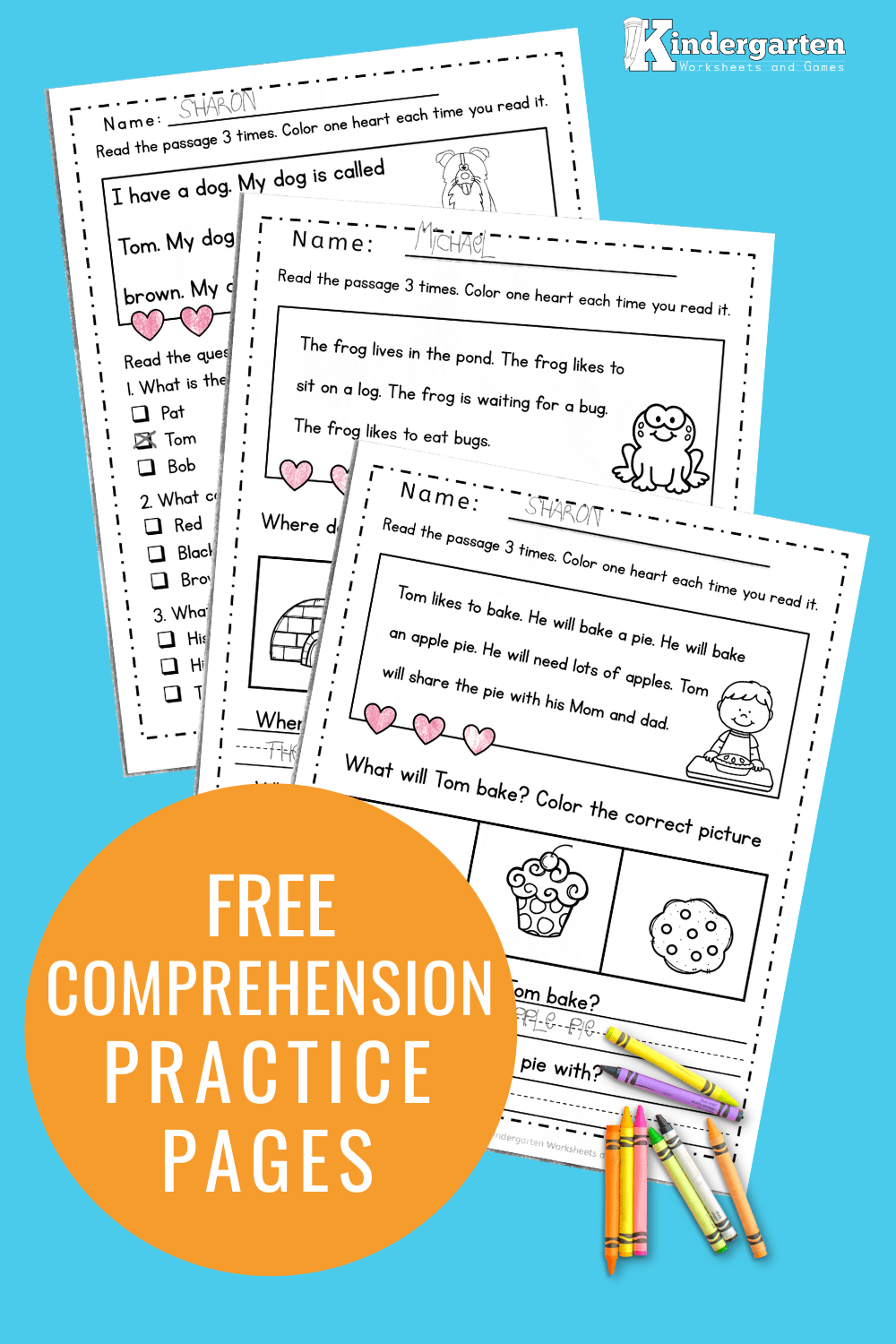 Free Printable Kindergarten Reading Worksheet Free Printable Kindergarten Reading Worksheet