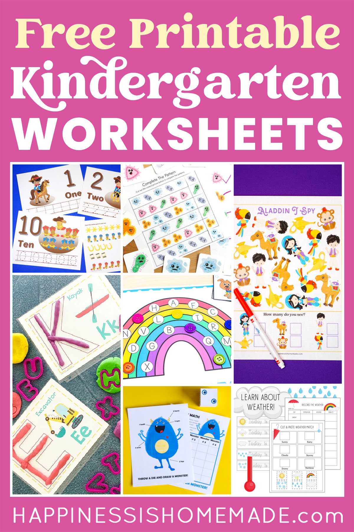 Free Fun Kindergarten Worksheets