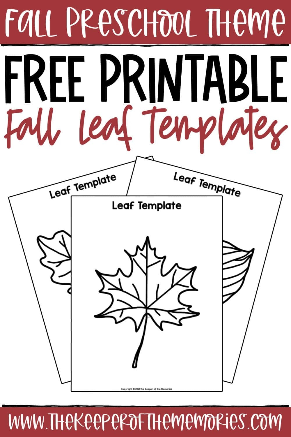 Free Printable Leaf Template The Keeper Of The Memories