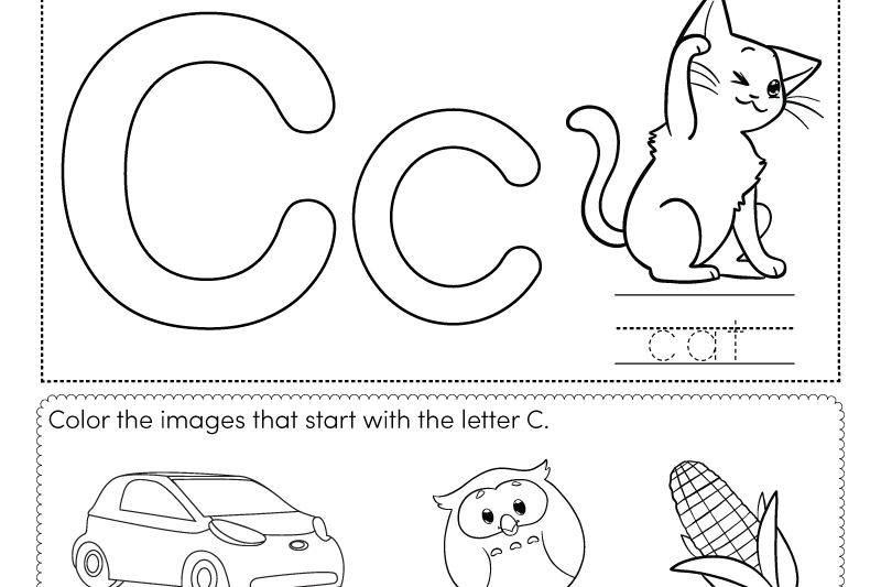 Letter C Worksheets Free Printable