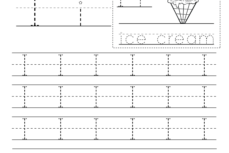 Free Kindergarten Writing Worksheets Letter I