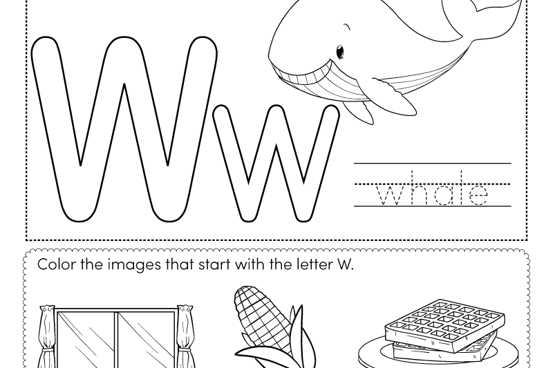 Free Printable Letter W Worksheets