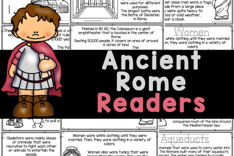 Ancient Rome Reading Comprehension Worksheets