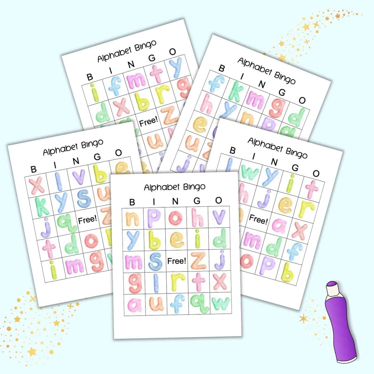 Free Printable Alphabet Bingo Preschool