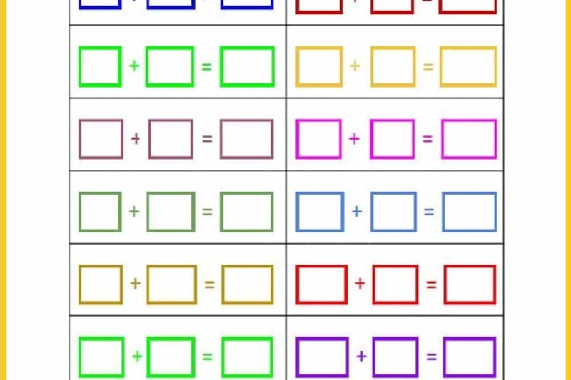 Free Printable Math Game Worksheets