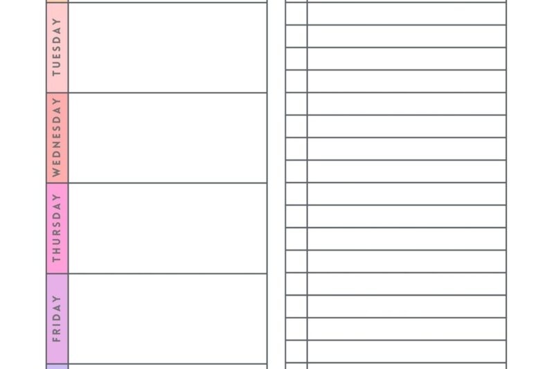 Free Printable Meal Planning Worksheet