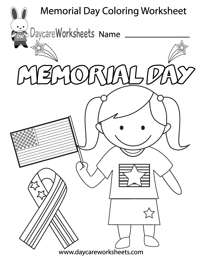 Free Printable Memorial Day Worksheet
