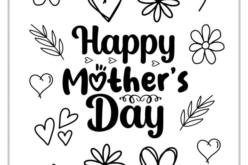 Printable Preschool Mothers Day Card