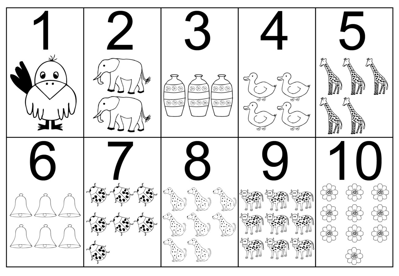 Free Printable Number Coloring Pages For Kids Worksheets Library