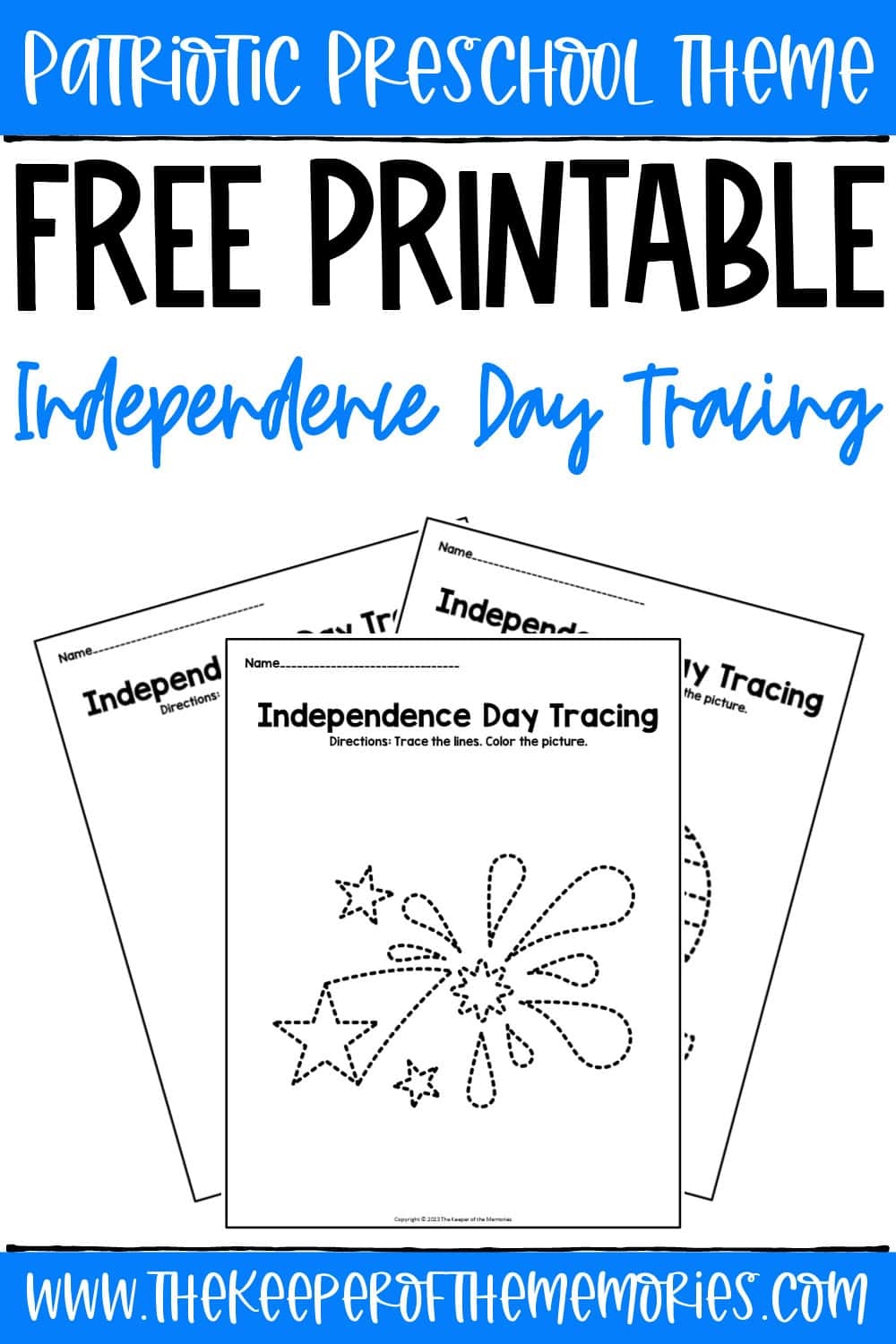 Free Printable Patriotic Tracing Worksheets The Keeper Of The Free Printable Patriotic Tracing Worksheets The Keeper Of The