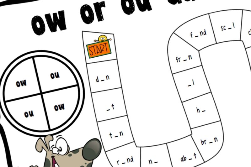 Free Printable Ou Ow Worksheets