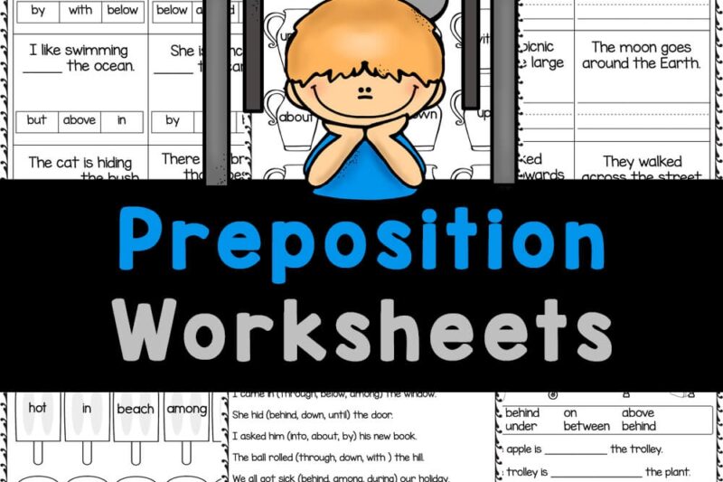 Free Printable English Worksheets Prepositions