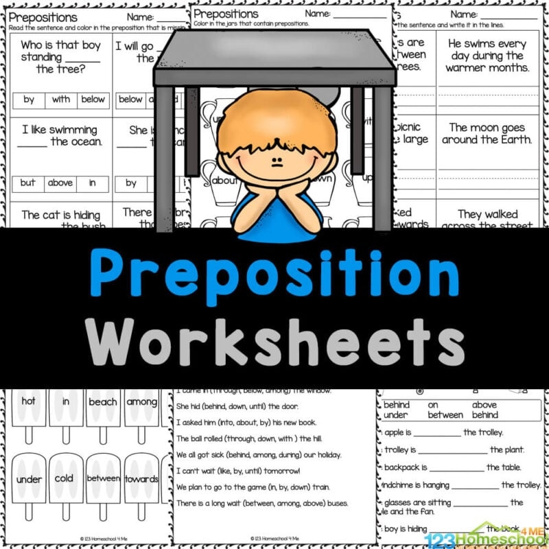 Esl Free Printable Worksheets Prepositions
