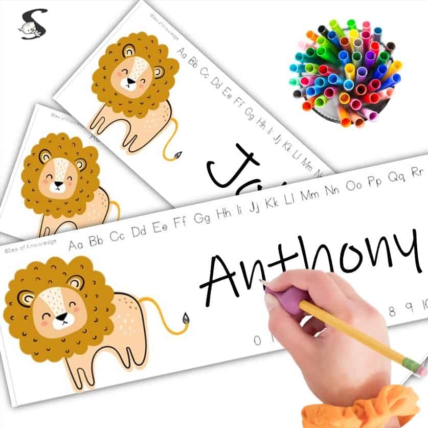Free Printable Preschool Desk Name Tags