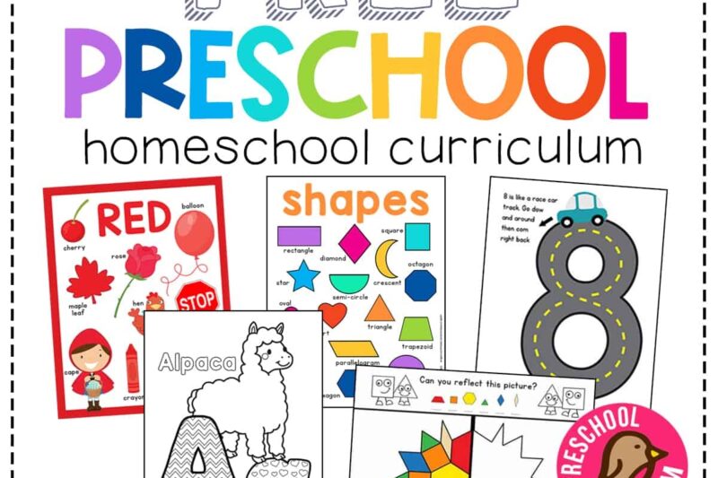 Homeschooling Preschool Printables