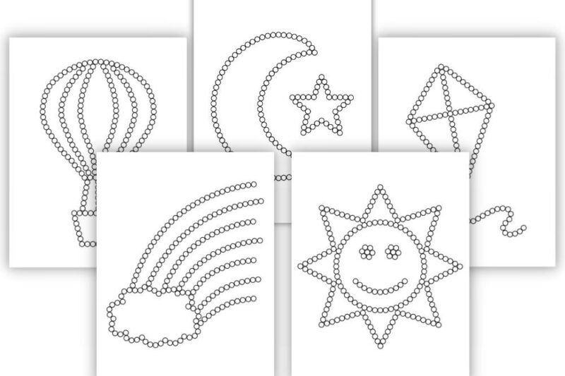 Q-Tip Painting Printables Preschool