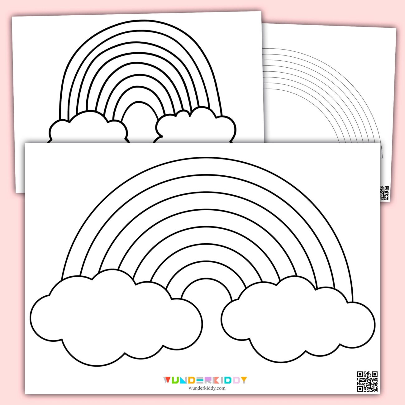 Free Printable Rainbow Template For Craft In Kindergarten Worksheets Library