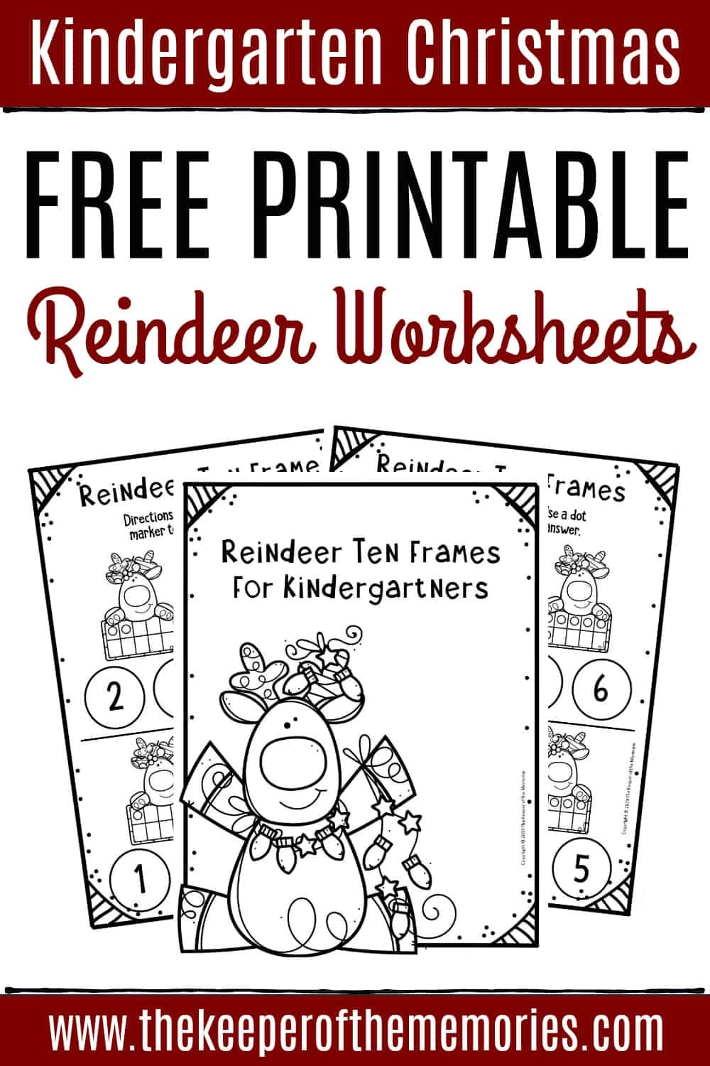 Free Kindergarten Christmas Worksheets
