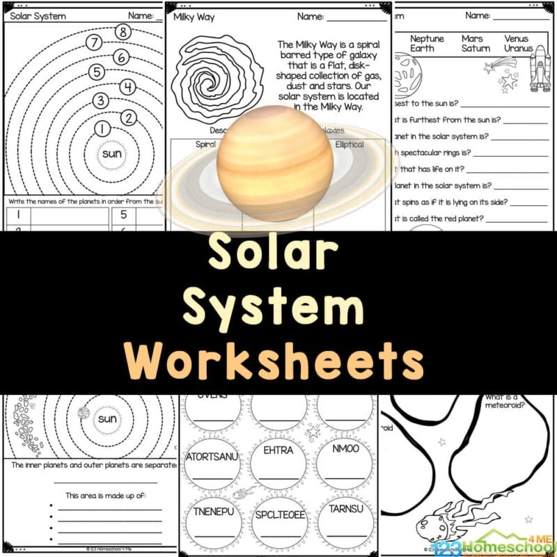 FREE Printable Solar System Worksheets For Students FREE Printable Solar System Worksheets For Students