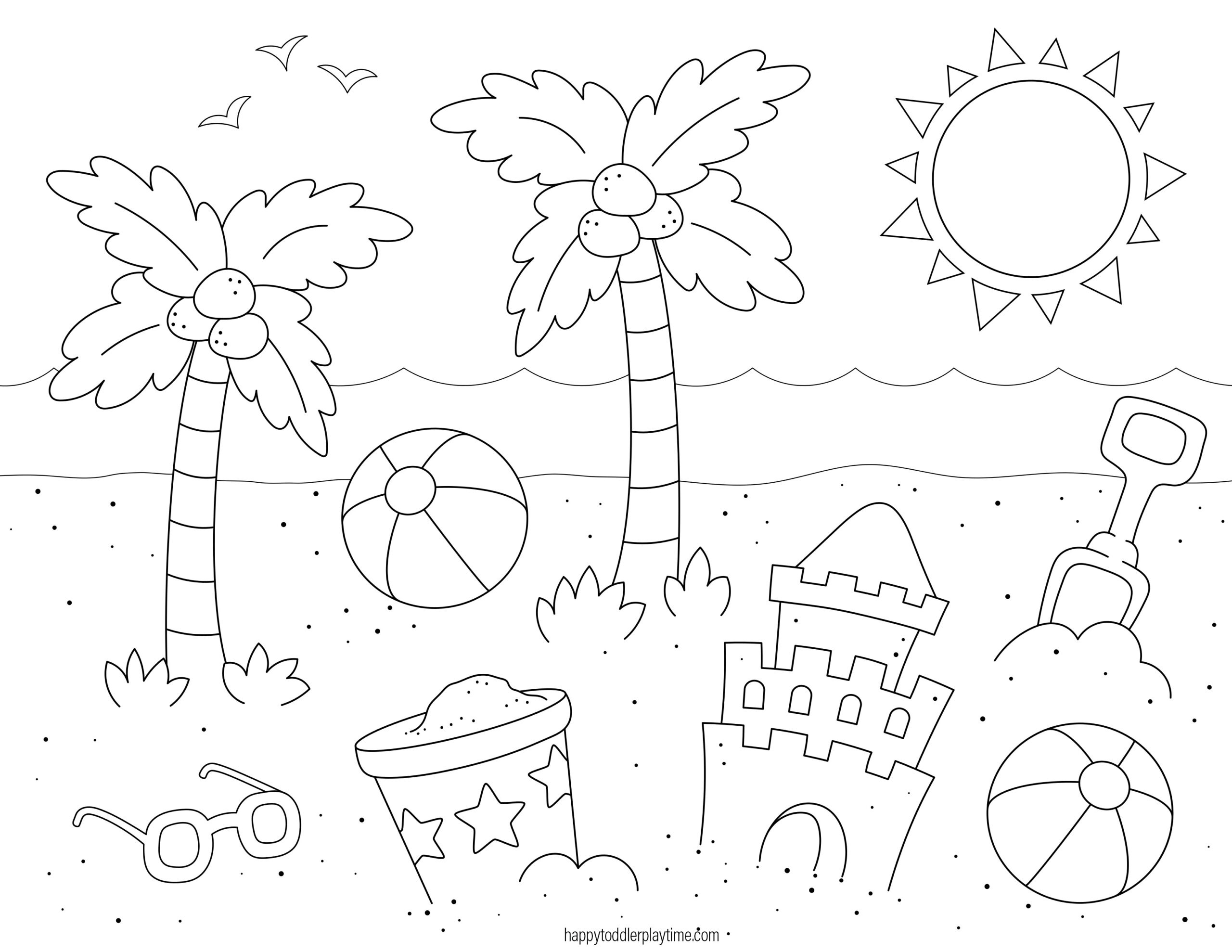 Free Printable Preschool Summer Coloring Pages
