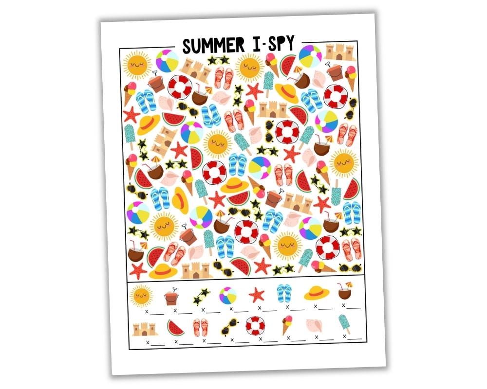 Free Printable Summer I Spy Worksheet Answer Key The Craft at Home Family Free Printable Summer I Spy Worksheet Answer Key The Craft at Home Family