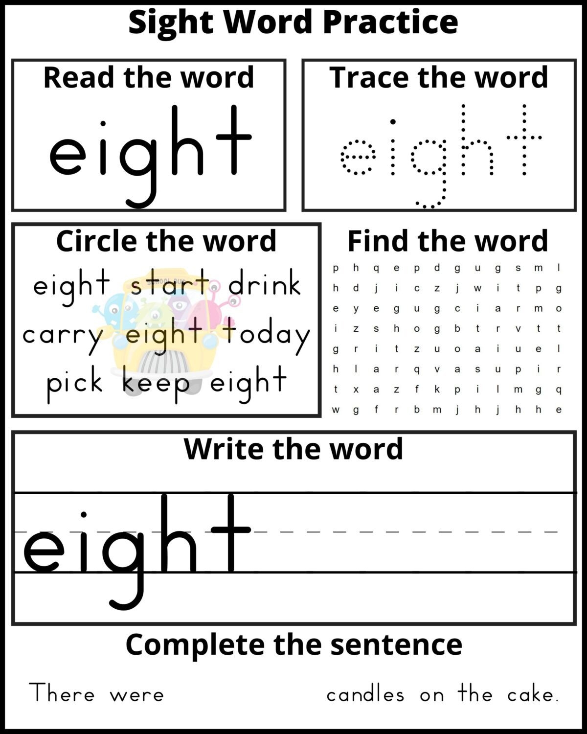 Free Printable Dolch Sight Word Worksheets Free Printable Dolch Sight Word Worksheets